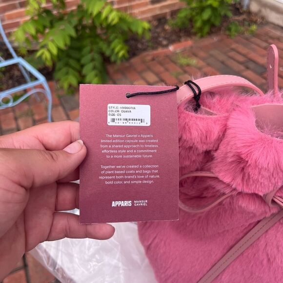 Mansur Gavriel Faux Fur Bucket Bag NWT - Picture 11 of 14